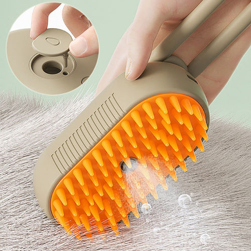Brosse Vapeur 3 en 1 pour Chien et Chat