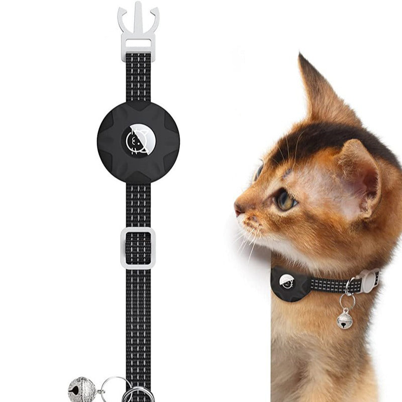 Étui en silicone pour tracker avec collier pour chat